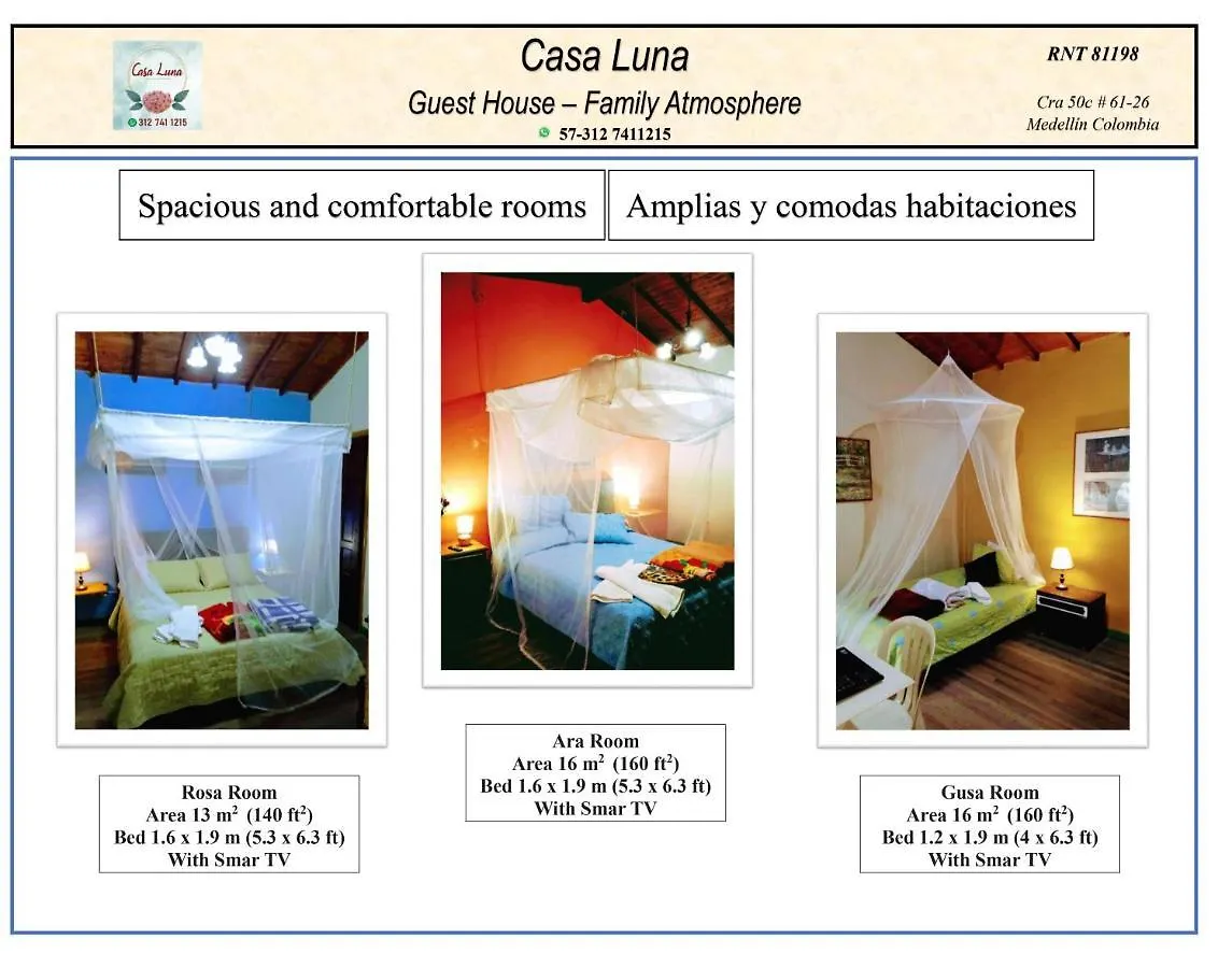 Casa Luna -Estrategica Ubicacion- Medellin 0*,  Colombia